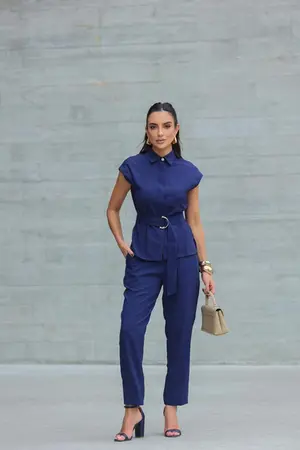 CONJUNTO CAMISA E CALÇA EM VISCOSE SENSORIALE