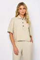 CONJUNTO BLUSA E CALÇA DE CINTURA ALTA EM VISCOSE SENSORIALE