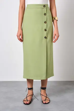 SAIA MIDI EM VISCOSE SENSORIALE