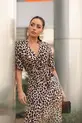 VESTIDO MIDI EM CAMBRAIA ONÇA PINTADA 13