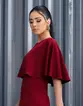 VESTIDO COM CAPA EM CREPE BETHOVEN
