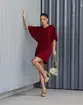 VESTIDO COM CAPA EM CREPE BETHOVEN