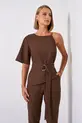 CONJUNTO BLUSA COM CINTO E CALÇA EM VISCOSE SENSORIALE