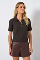 CAMISA POLO LISA EM TRICOT