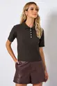 CAMISA POLO LISA EM TRICOT