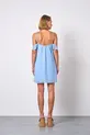 VESTIDO CURTO COM DETALHE NO OMBRO EM CHIFFON SILK TOUCH
