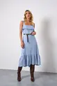 VESTIDO MIDI COM CINTO EM LINHO ANDORRA