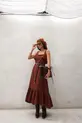 VESTIDO MIDI COM CINTO EM LINHO ANDORRA