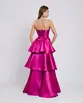 VESTIDO LONGO ZIBELINE TQC ABERTO NO BUSTO SAIA CAMADAS