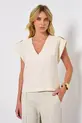BLUSA COM DECOTE V EM VISCOSE SENSORIALE