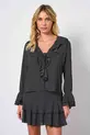 BLUSA COM BABADO EM CHIFFON PETIT POA 13