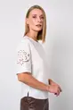 BLUSA MANGA BORDADA EM CAMBRAIA NASS