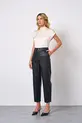 BLUSA COM GOLA ALTA EM SATIN ATENAS