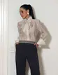 CAMISA COM AMARRACAO ORGANZA