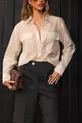 CAMISA COM BOLSO EM ORGANZA CRISTAL