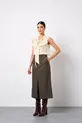 SAIA MIDI COM BOLSO EM ALFAIATARIA PRINC