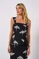 VESTIDO MIDI EM LINHO GARCAS