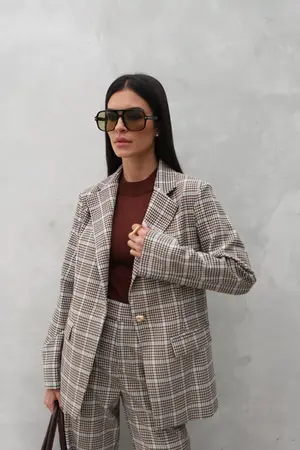 BLAZER EM ALFAIATARIA XADREZ 13