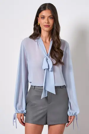 BLUSA EM CHIFFON SILK TOUCH