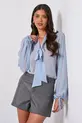 BLUSA EM CHIFFON SILK TOUCH