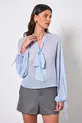 BLUSA EM CHIFFON SILK TOUCH