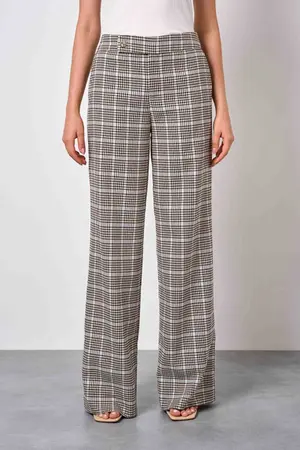 CALCA PANTALONA EM ALFAIATARIA XADREZ 13