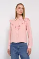 CAMISA COM BABADO EM CAMBRAIA LANAI