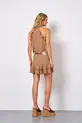 VESTIDO CURTO EM CREPE MUSSELINE