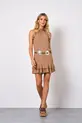 VESTIDO CURTO EM CREPE MUSSELINE