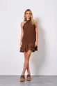 VESTIDO CURTO EM CREPE MUSSELINE