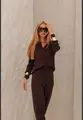 CONJUNTO AURORA CALÇA PUNHO BLUSA MANGA LONGA GOLA TRICÔ