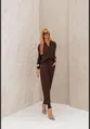 CONJUNTO AURORA CALÇA PUNHO BLUSA MANGA LONGA GOLA TRICÔ
