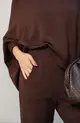 CONJUNTO MONARCA CALÇA PUNHO BLUSA PONCHO TRICÔ