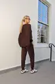 CONJUNTO MONARCA CALÇA PUNHO BLUSA PONCHO TRICÔ