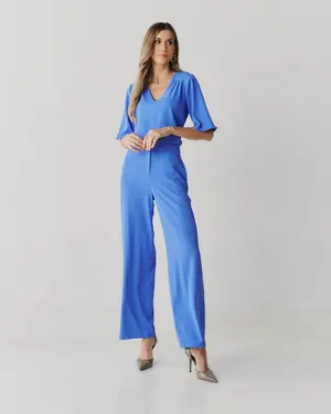 CONJUNTO ALFAIATARIA CREPE CALÇA E BLUSA DEC V