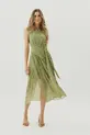 VESTIDO CREPE JACQ FLORAL MIDI FAIXA