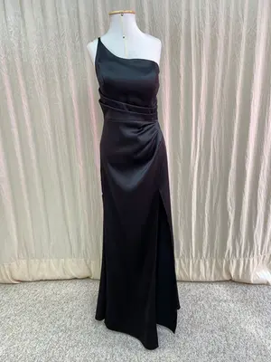 VESTIDO LONGO PRADA UM OMBRO SÓ ALÇA FINA