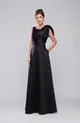 VESTIDO LONGO ZIBELINE ALÇA GROSSA LAÇO REMOVIVEL