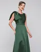 VESTIDO LONGO ZIBELINE ALÇA GROSSA LAÇO REMOVIVEL