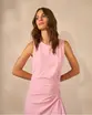 VESTIDO MIDI EM MALHA CROMO
