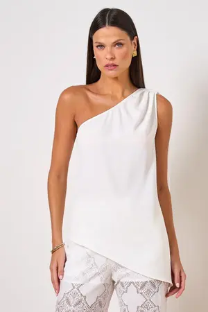 BLUSA ASSIMETRICA EM CREPE VERSALHES