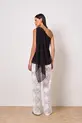 BLUSA ASSIMETRICA EM CREPE VERSALHES