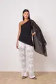 BLUSA ASSIMETRICA EM CREPE VERSALHES