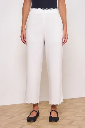 CALÇA COM BOLSO FACA EM LINHO SIDNEY