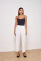 CALÇA COM BOLSO FACA EM LINHO SIDNEY