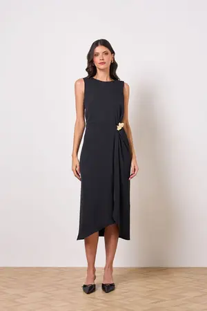 VESTIDO EM CREPE MONET