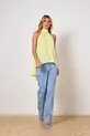 BLUSA ASSIMETRICA EM CREPE MUSSELINE