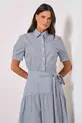 VESTIDO MIDI EM TRICOLINE TRIUNFO