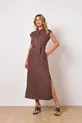VESTIDO MIDI EM LINHO SANTORINI
