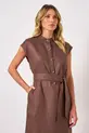 VESTIDO MIDI EM LINHO SANTORINI